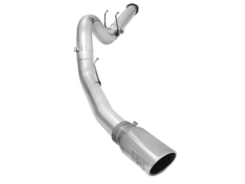 aFe — ATLAS 5 IN Aluminized Steel DPF-Back Exhaust System w/Polished Tip