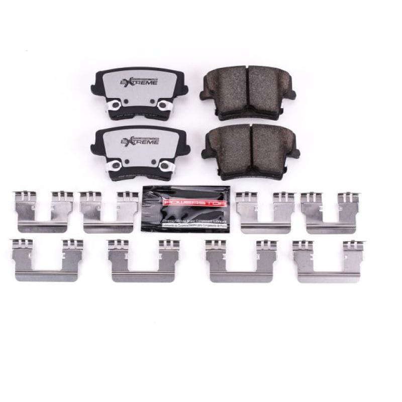 PowerStop — PowerStop - Z26 Performance Carbon-Fiber Ceramic Brake Pads with Hardware Kit