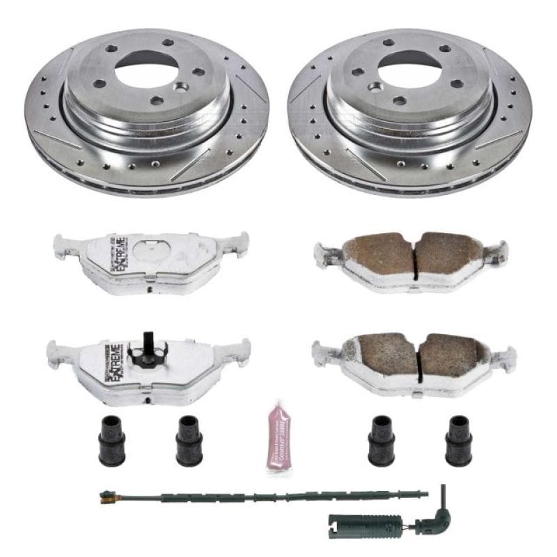 PowerStop — Z26 Street Performance Ceramic Brake Pad and Drilled & Slotted Rotor Kit