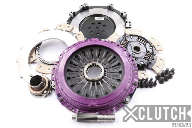 XCLUTCH — Clutch Kit Inc Flywheel; 9" Twin Sprung Ceramic Clutch Discs
