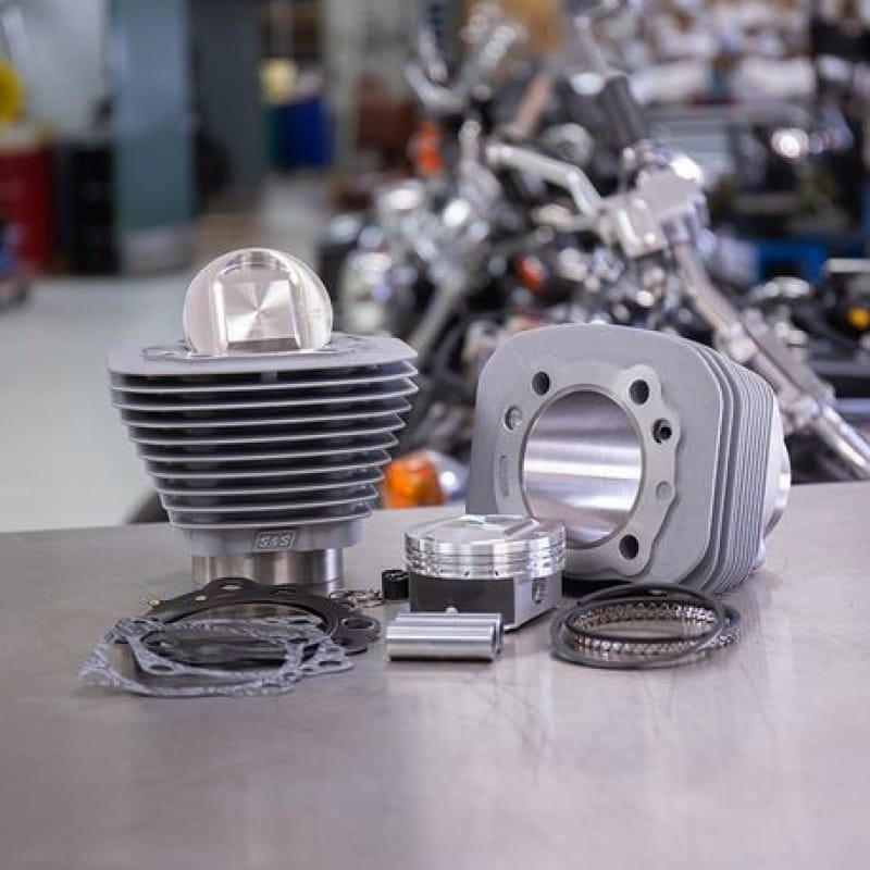 S&S Cycle — S&S Cycle 86-21 Sportster Models High Compression 1250cc Conversion Kit - Silver