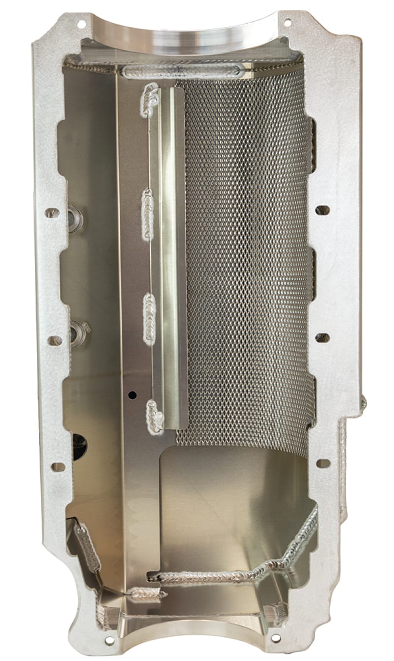 Moroso — Moroso Donovan 700/DRC2 Big Block (w/Double Power Kick Outs) Wet Sump 6-7qt 8in Aluminum Oil Pan