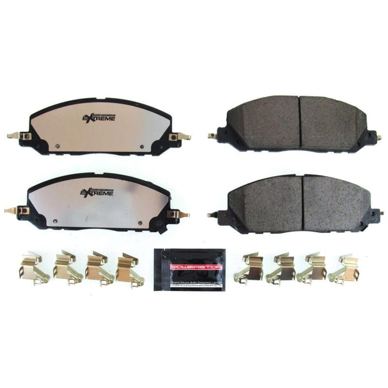 PowerStop — PowerStop - Z36 Truck and SUV Carbon-Fiber Ceramic Brake Pads with Hardware Kit