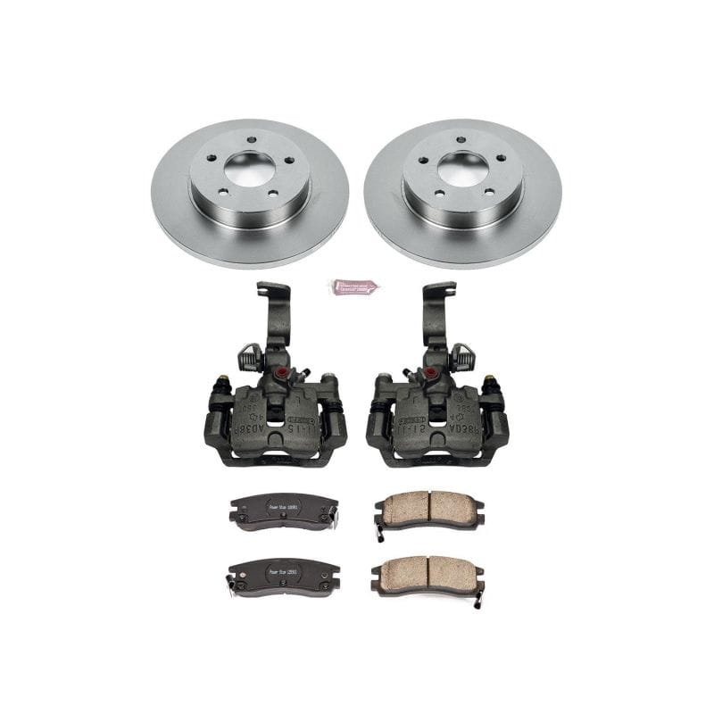 PowerStop — OE Stock Replacement Low-Dust Ceramic Brake Pad, Rotor and Caliper Kit