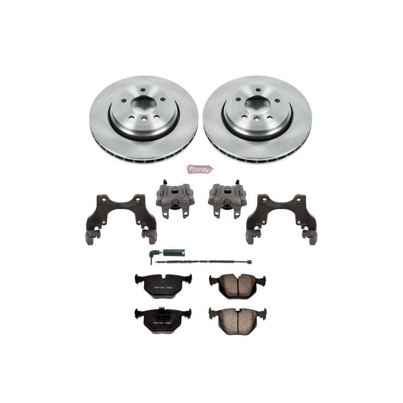 PowerStop — OE Stock Replacement Low-Dust Ceramic Brake Pad, Rotor and Caliper Kit