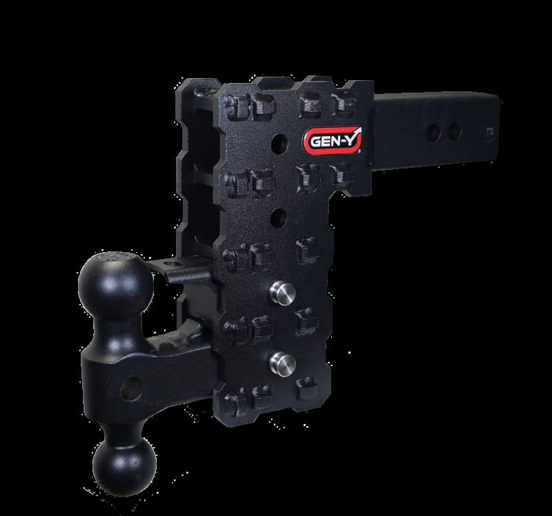 GEN-Y Hitch — Gen-Y Phantom-X 2.5in Solid Shank 7.5in Drop 1.6K TW 16K Hitch w/GH-051 Dual-Ball & GH-032 Pintle LK
Drop Hitch