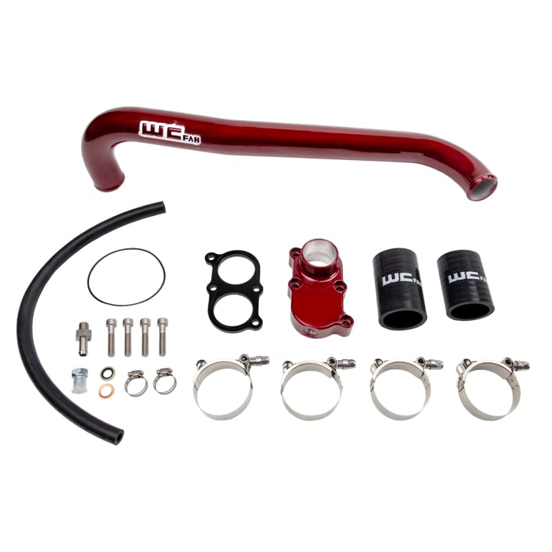 Wehrli — Thermostat Housing Kit, 2001-2005 Duramax LB7/LLY, WCFab Red