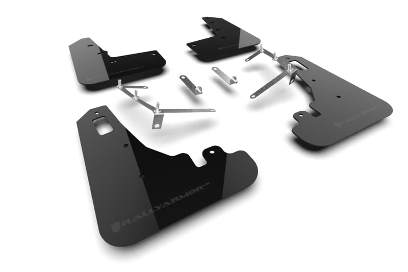 Rally Armor — Black Mud Flap/Dark Grey Logo