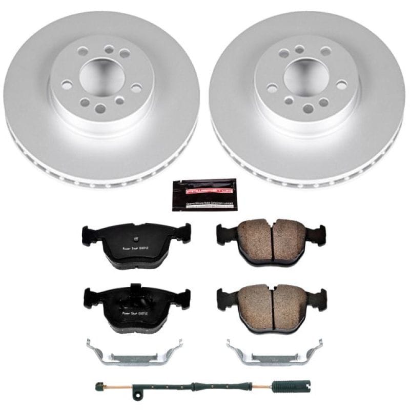 PowerStop — Genuine Geomet Coated Rotor and Carbon-Fiber Ceramic Brake Pad Kit
