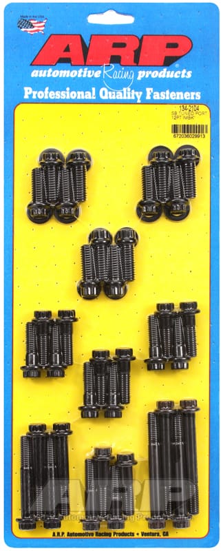 ARP — ARP SBC Tuned Port Intake Manifold Bolt Kit - 12pt IMBK