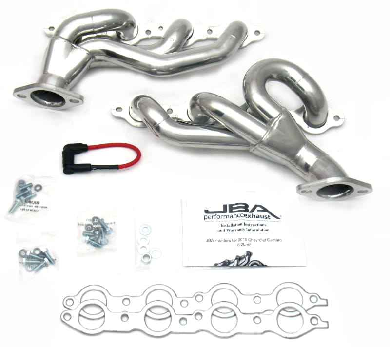 JBA — JBA 10-15 Camaro 6.2L LS 1-3/4in Primary Silver Ctd Cat4Ward Header
Exhaust Header