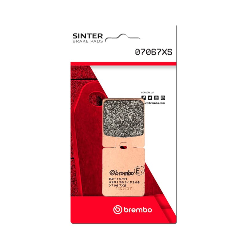 Brembo OE Powersports — Brembo OE 08-17 Gilera RC Fuoco ie 500cc/06-10 Piaggio Vespa LX 60 250cc Sinter Brake Pad - Front