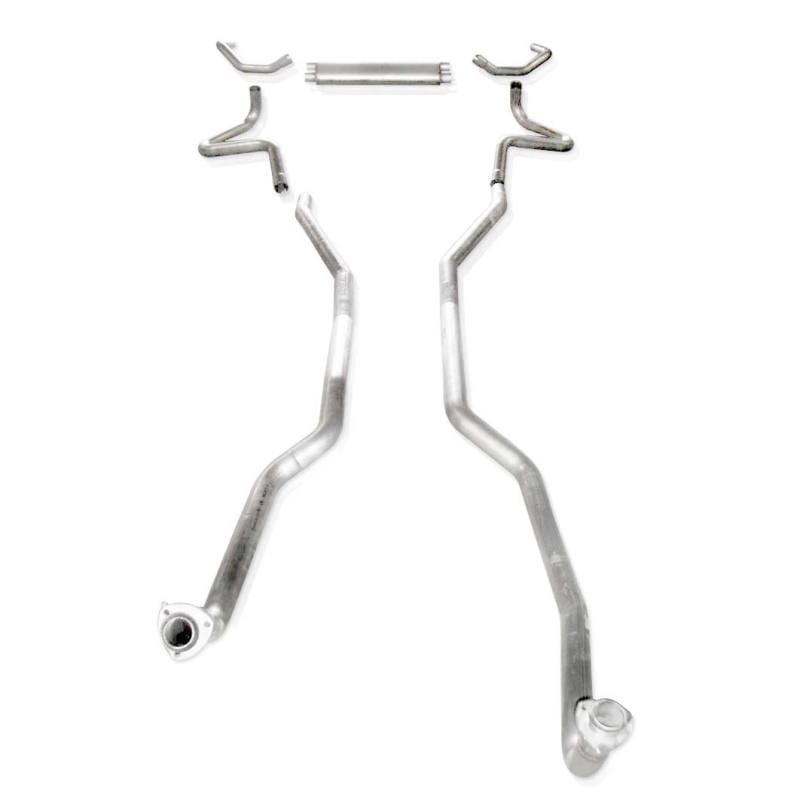 Stainless Works — Stainless Works SBC Catback Transverse Muffler Fits Factory Manifolds
