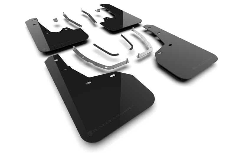 Rally Armor — Black Mud Flap/Metallic Black Logo