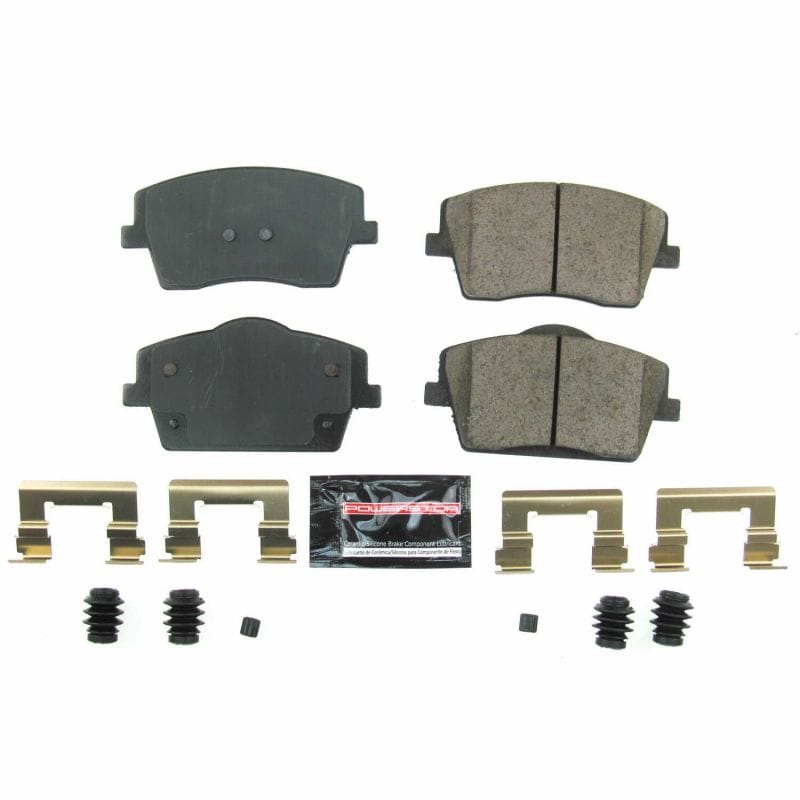 PowerStop — PowerStop - Z23 Daily Driver Carbon-Fiber Ceramic Brake Pads with Hardware Kit
