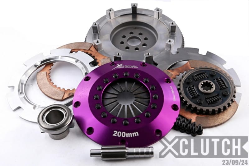 XCLUTCH — Clutch Kit Inc Chromoly Flywheel; 8" Twin Sprung Ceramic Clutch Discs
