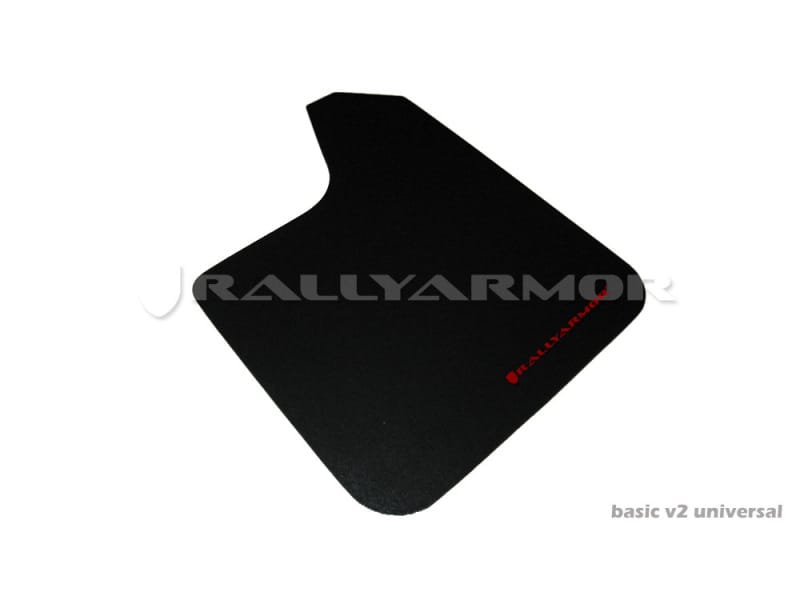 Rally Armor — Black Mud Flap/Red Logo