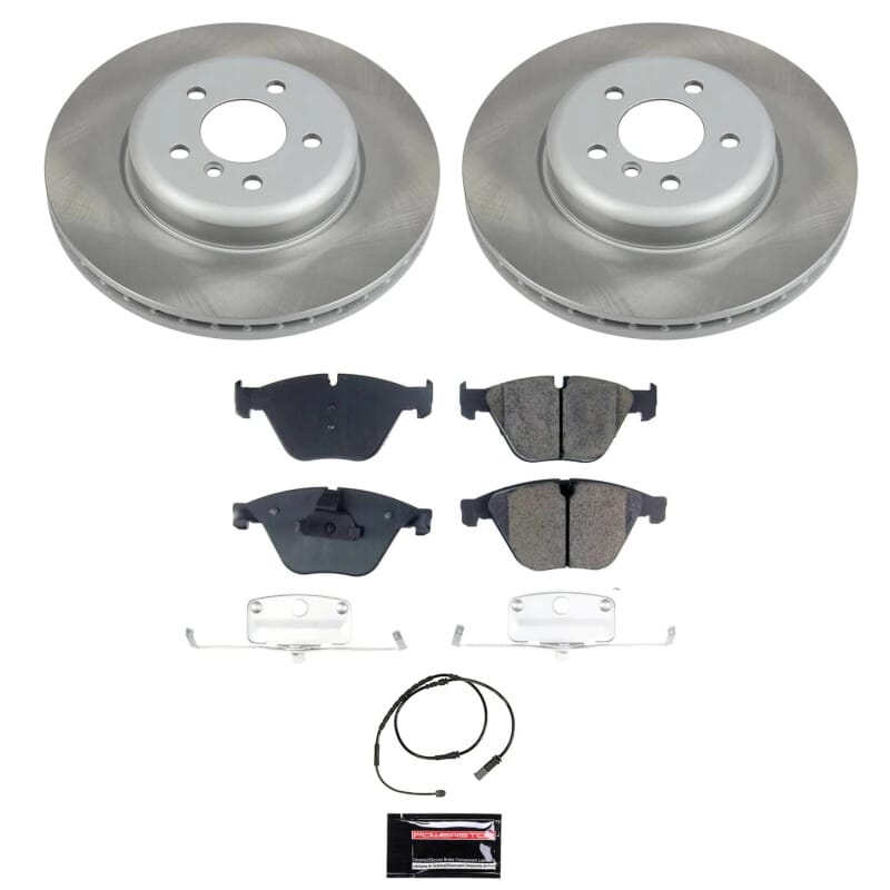 PowerStop — Semi-Coated Rotor and Low-Dust Ceramic Brake Pad Kit