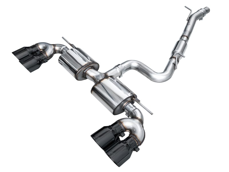 AWE Tuning — AWE Touring Edition Exhaust for Volkswagen MK8 Golf R - Diamond Black Tips