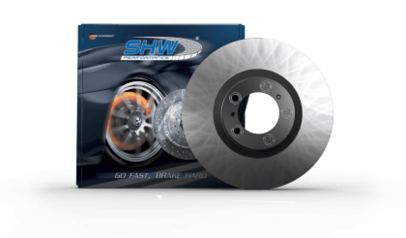 SHW Performance — SHW 19-23 Porsche Cayenne S Left Front Smooth Monobloc Brake Rotor (9Y0615301A)