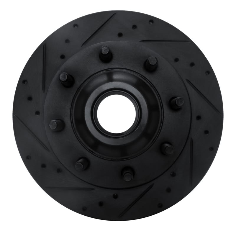 R1 Concepts — R1 Concepts Brake Rotor Drilled and Slotted Black
