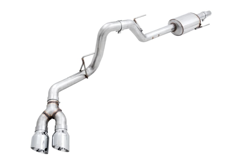 AWE Tuning — AWE 0FG Single Exit Exhaust for '15-'20 F-150 - 4.5" Chrome Tips