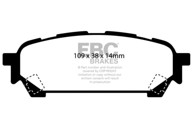 EBC — Redstuff Ceramic Low Dust Brake Pads