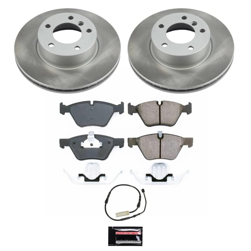 PowerStop — Semi-Coated Rotor and Low-Dust Ceramic Brake Pad Kit