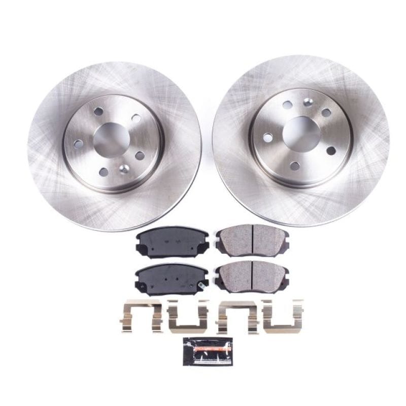 PowerStop — OE Stock Replacement Low-Dust Ceramic Brake Pad and Rotor Kit