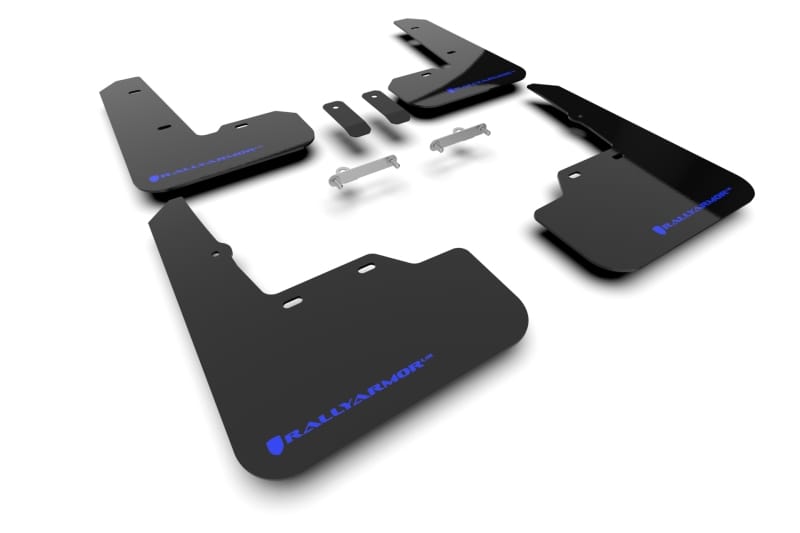 Rally Armor — Black Mud Flap/Blue Logo