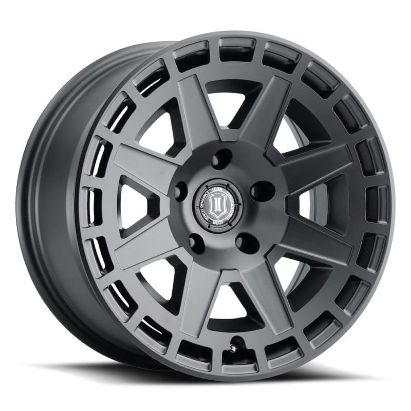 ICON — ICON ALLOYS COMPASS SAT BLK - 17 X 8.5 / 6X135 / 6MM / 5" BS