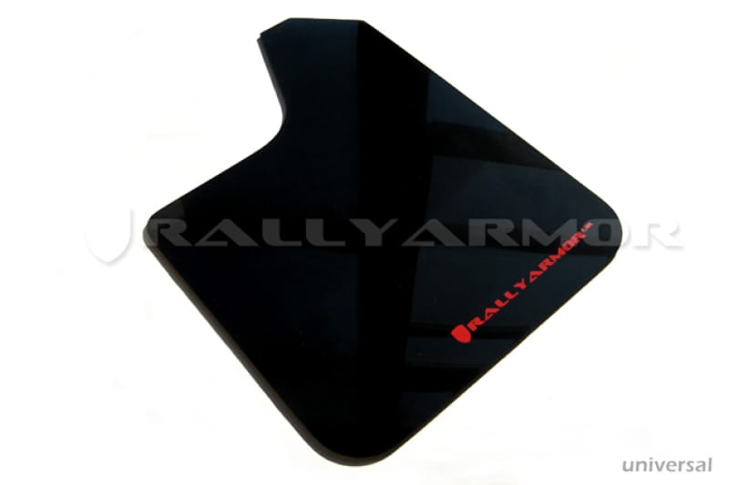 Rally Armor — Black Mud Flap/Red Logo