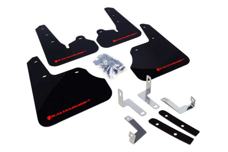 Rally Armor — Black Mud Flap/Red Logo
