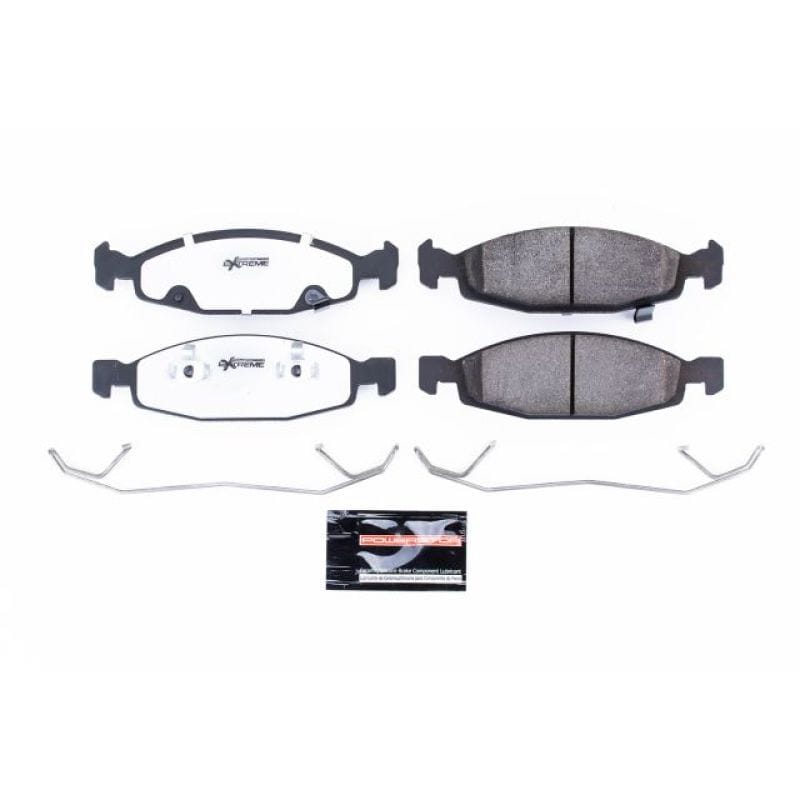 PowerStop — PowerStop - Z26 Performance Carbon-Fiber Ceramic Brake Pads with Hardware Kit