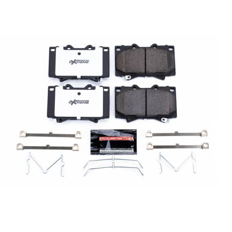 PowerStop — PowerStop - Z36 Truck and SUV Carbon-Fiber Ceramic Brake Pads with Hardware Kit