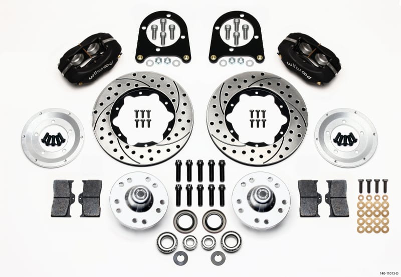 Wilwood — KIT,FRONT,EARLY FORD,37-48,FDLI,11.00 SRP,BLACK POWDER COAT