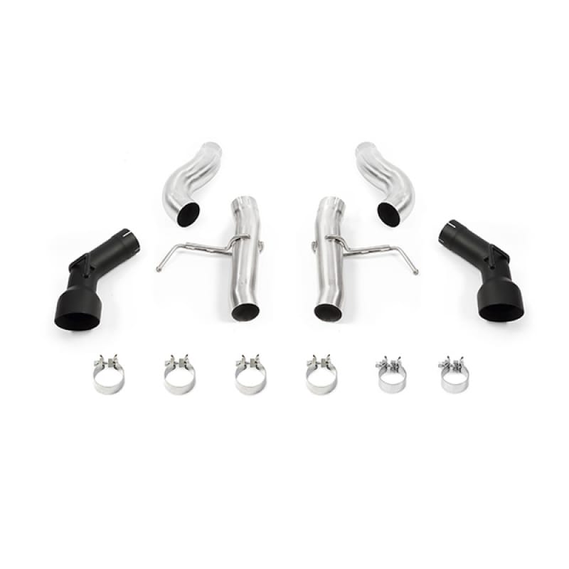 Mishimoto — Dual Tip Race Axle-Back Exhaust, Black, fits Chevrolet Camaro 2.0T 2016-2024