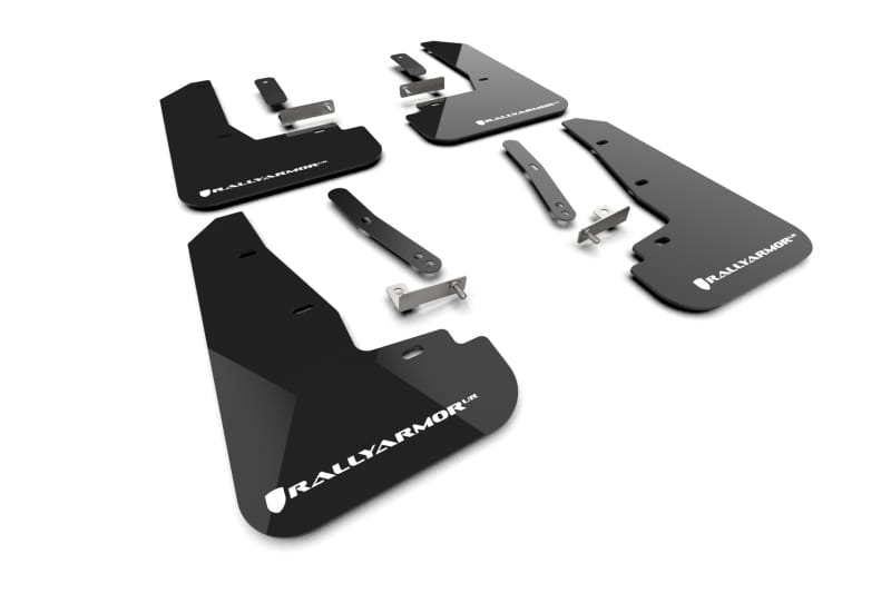 Rally Armor — Black Mud Flap/White Logo