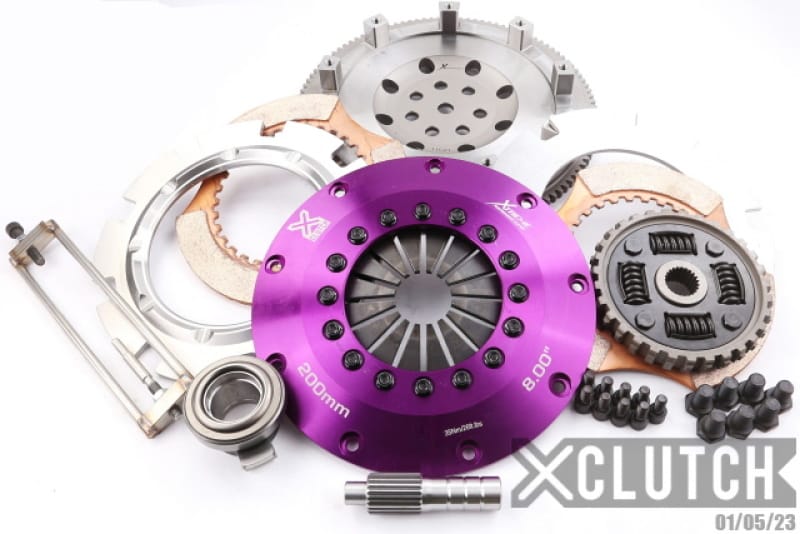 XCLUTCH — Clutch Kit Inc Chromoly Flywheel; 8" Twin Sprung Ceramic Clutch Discs