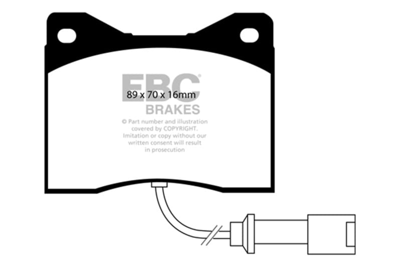 EBC — EBC 78-82 BMW M1 3.5 Yellowstuff Front Brake Pads
Disc Brake Pad