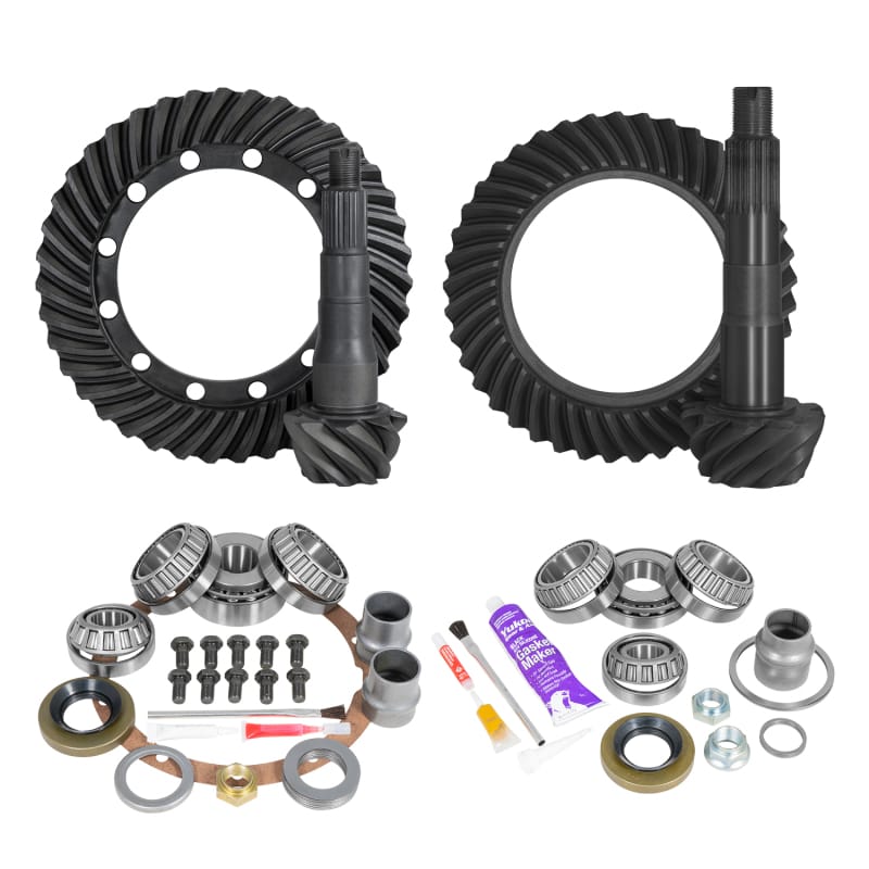 Yukon Gear & Axle — Ring & Pinion Gear Kit Package Front & Rear with Install Kits - Toyota 9.5/8R
Ring/Pinion Gear Kit Package Front/Rear with Install Kits-Toyota 9.5/8R