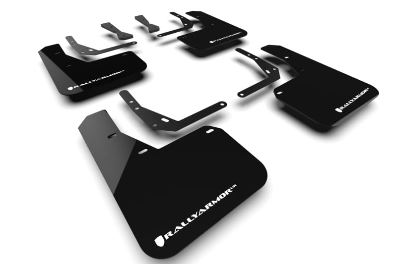 Rally Armor — Black Mud Flap/White Logo