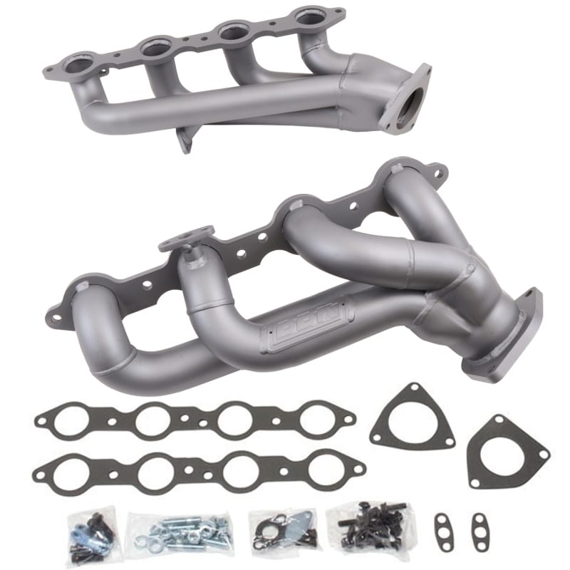 BBK — 1999-2013 GM TRUCK/SUV 4.8L/5.3L 1-3/4 SHORTY EXHAUST HEADERS (TITANIUM CERAMIC)
Shorty Tuned Length Exhaust Header Kit