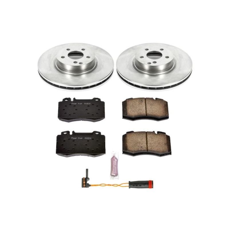 PowerStop — OE Stock Replacement Low-Dust Ceramic Brake Pad and Rotor Kit