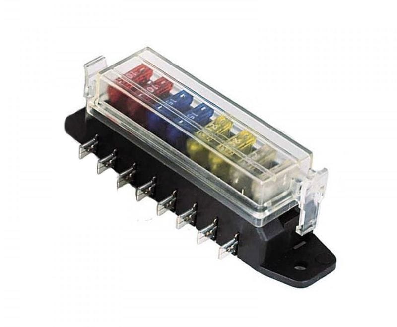 Hella — 8-Way Lateral Single Fuse Box