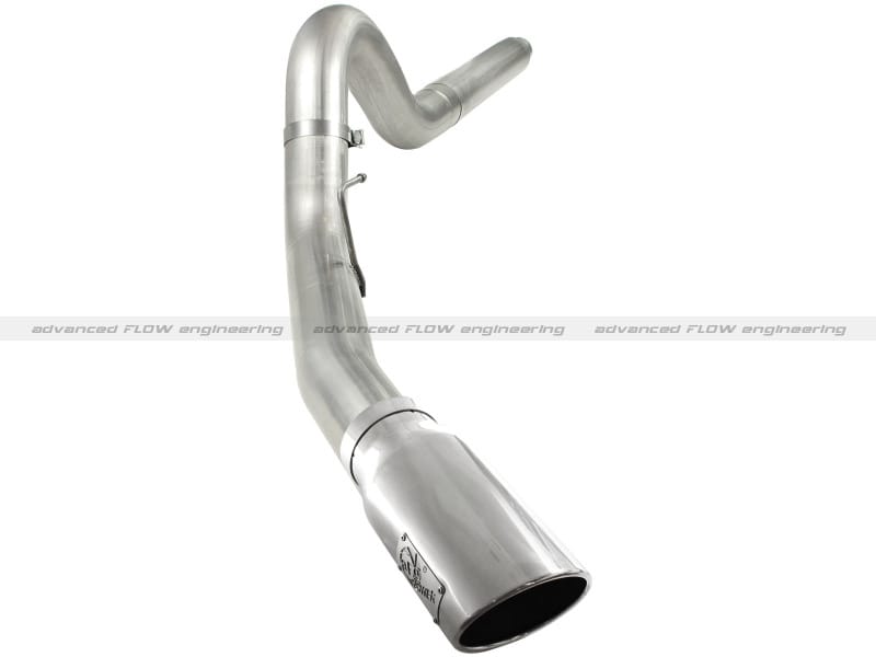 aFe — MACH Force XP 5" DPFBack Stainless Steel Exht Sys; Ford Diesel Trk08-10 V8-6.4L
Large Bore-HD 5 IN 409 Stainless Steel DPF-Back Exhaust System w/Polished Tip
