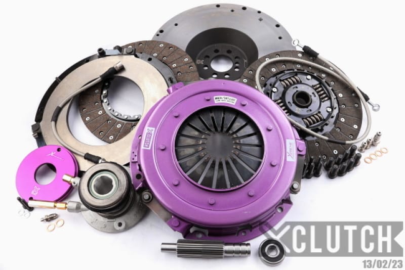XCLUTCH — Clutch Kit Inc Flywheel + HRB; 10  1/2" Twin Sprung Organic Discs