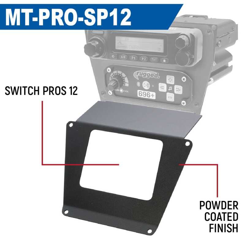 Rugged Radios — Rugged Radios Polaris RZR PRO XP/Turbo R/PRO R Dash Mount Radio and Intercom - SPOD Switch Panel