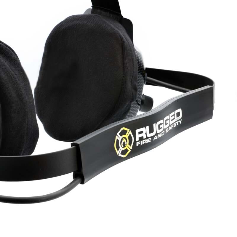 Rugged Radios — Rugged Radios FHS Behind-The-Head Fire Safety Industrial Headset With PTT Button / No Cable