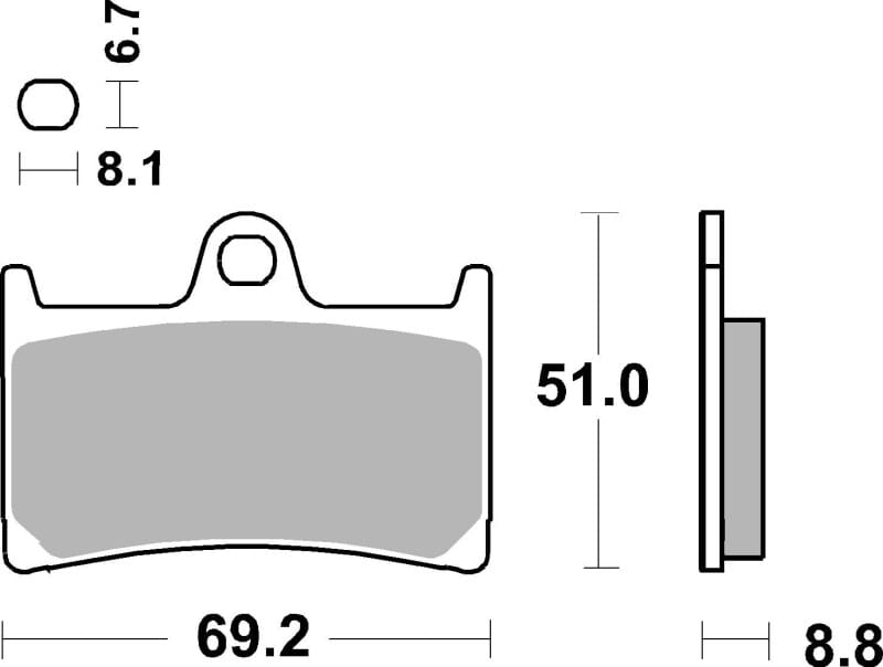 Brembo OE Powersports — Brembo OE Carbon Ceramic Upgrade Brake Pad